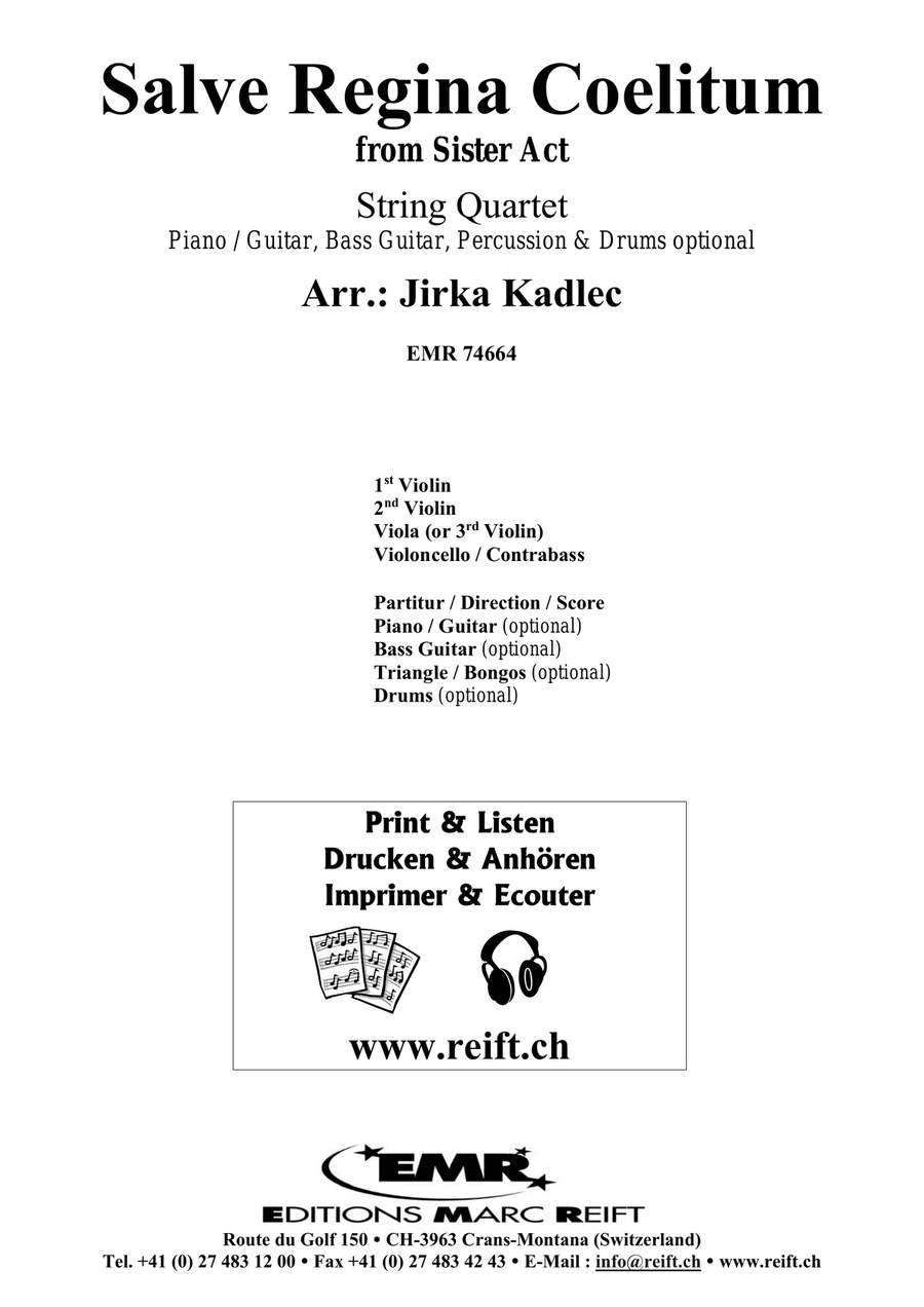 Salve Regina Coelitum String Quartet scores gallery preview page 2