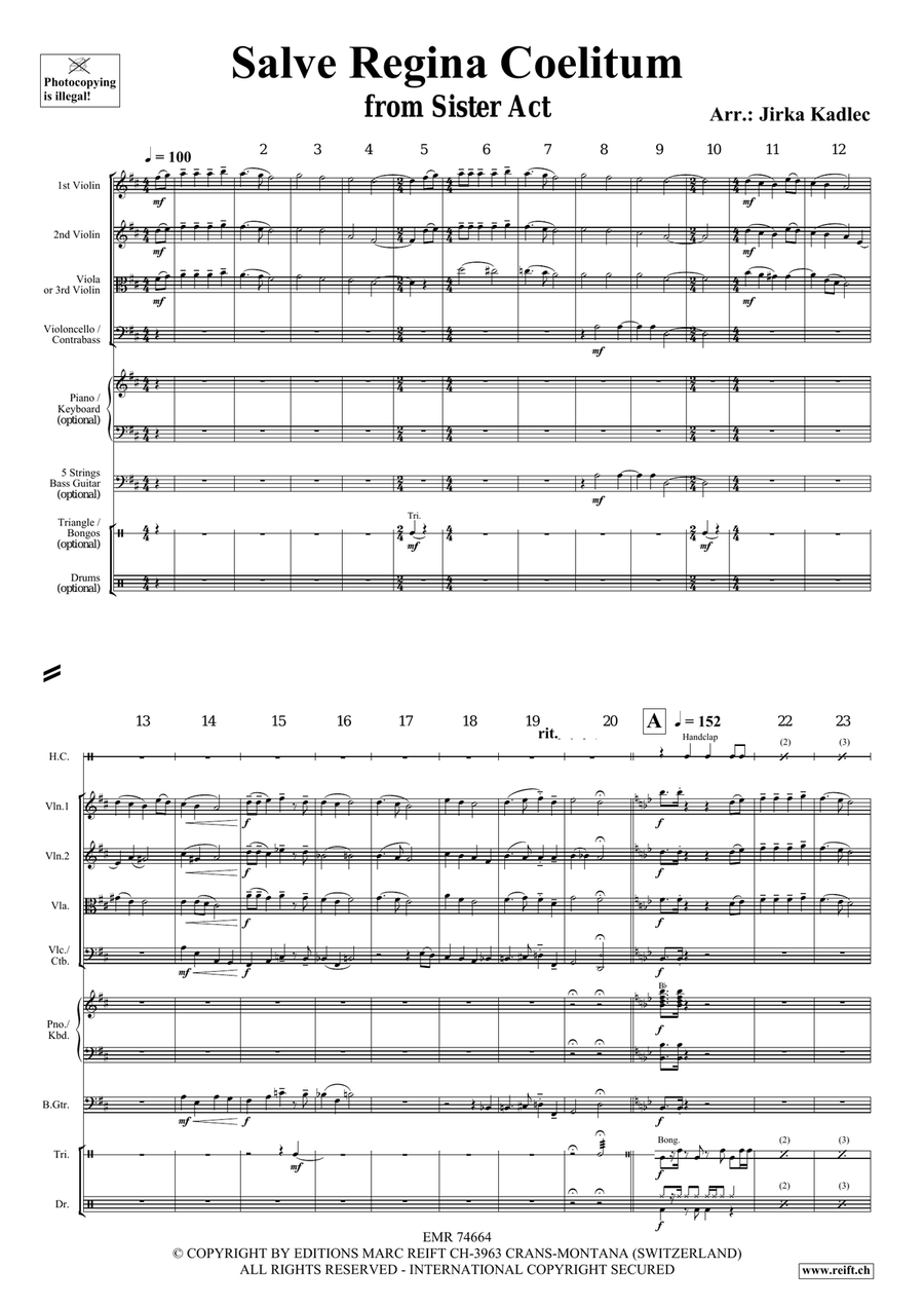 Salve Regina Coelitum String Quartet scores gallery preview page 3