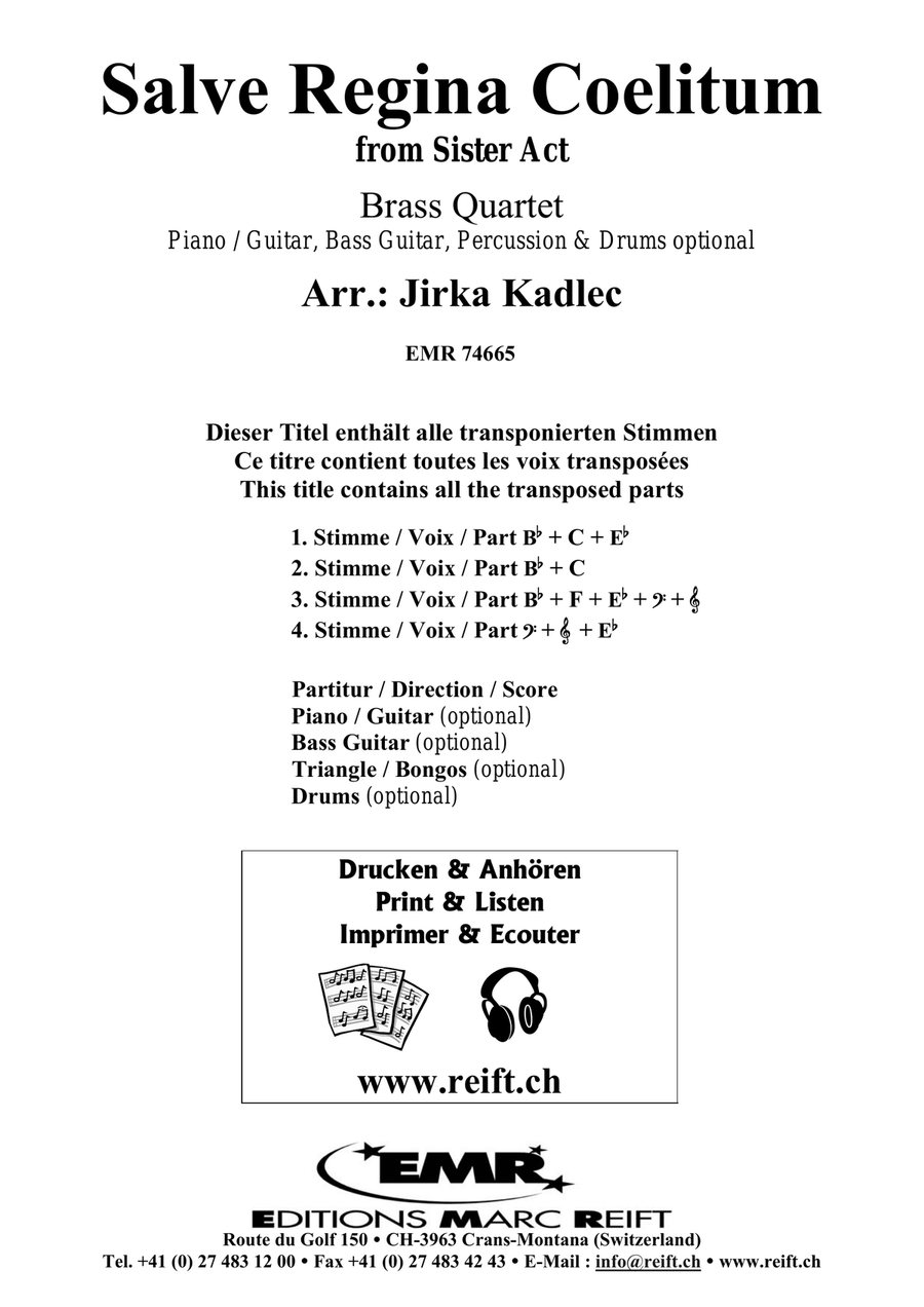 Salve Regina Coelitum Salve Regina Coelitum Brass Quartet scores gallery preview page 2