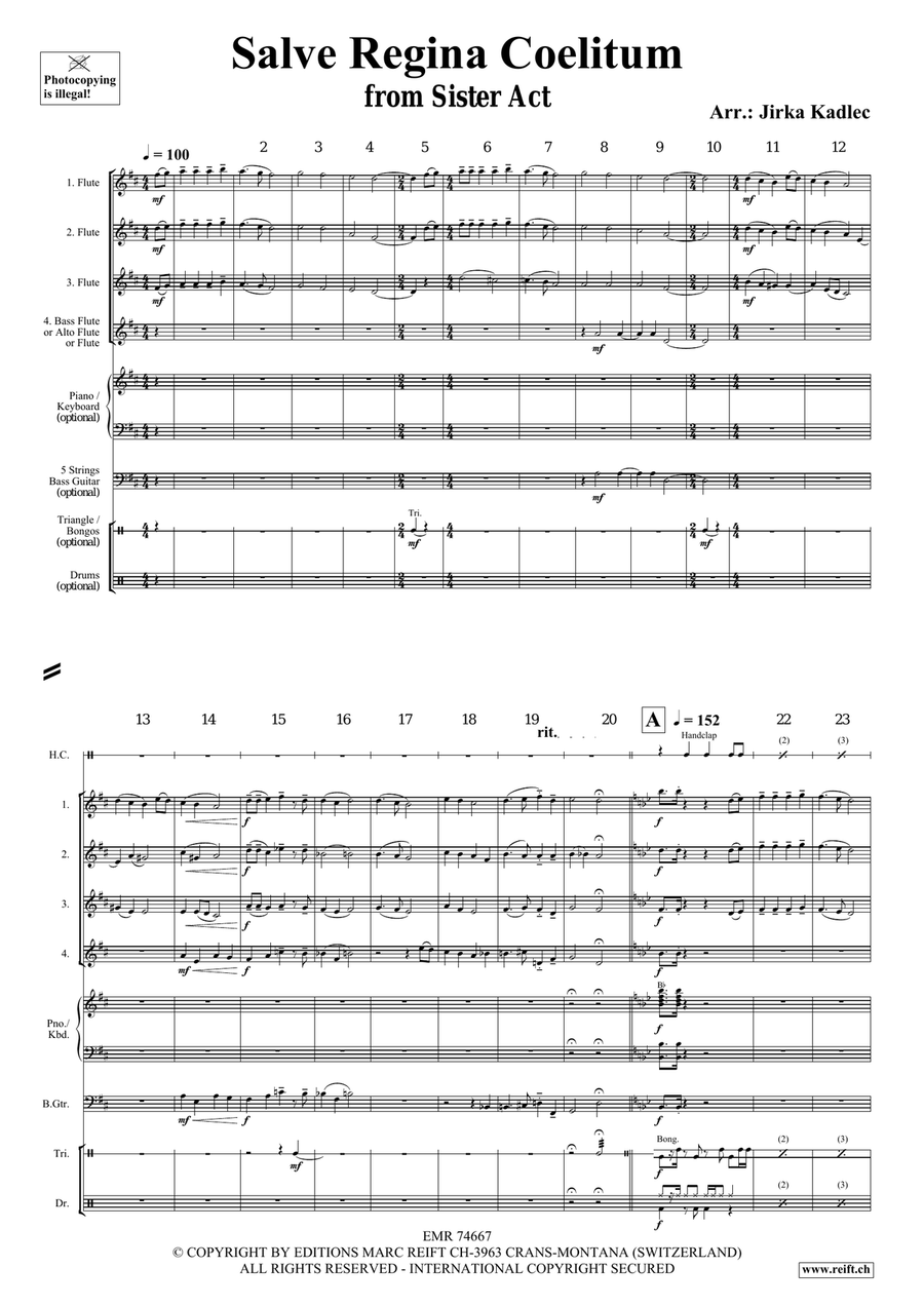 Salve Regina Coelitum Salve Regina Coelitum Flute Quartet scores gallery preview page 3