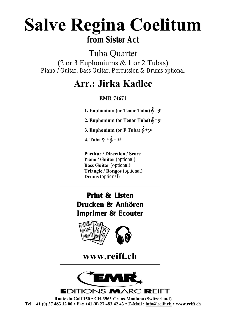 Salve Regina Coelitum Salve Regina Coelitum Tuba Quartet scores gallery preview page 2