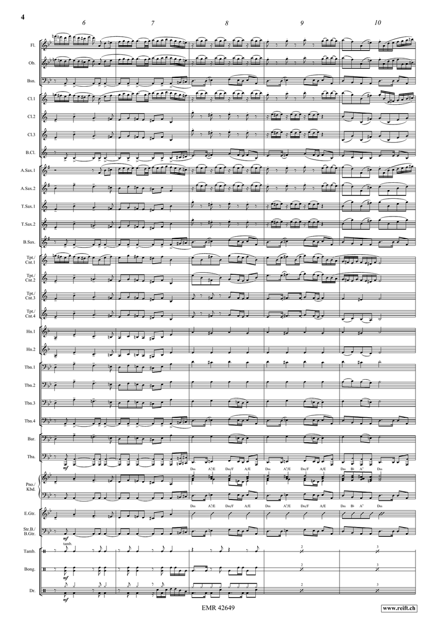 Epic Fugue Epic Fugue Concert Band scores gallery preview page 6