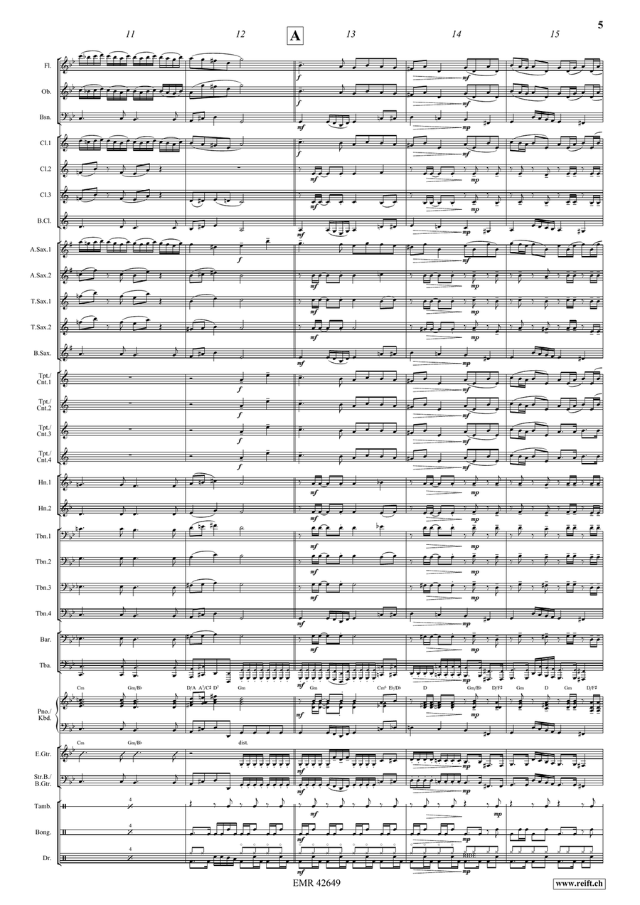 Epic Fugue Epic Fugue Concert Band scores gallery preview page 7