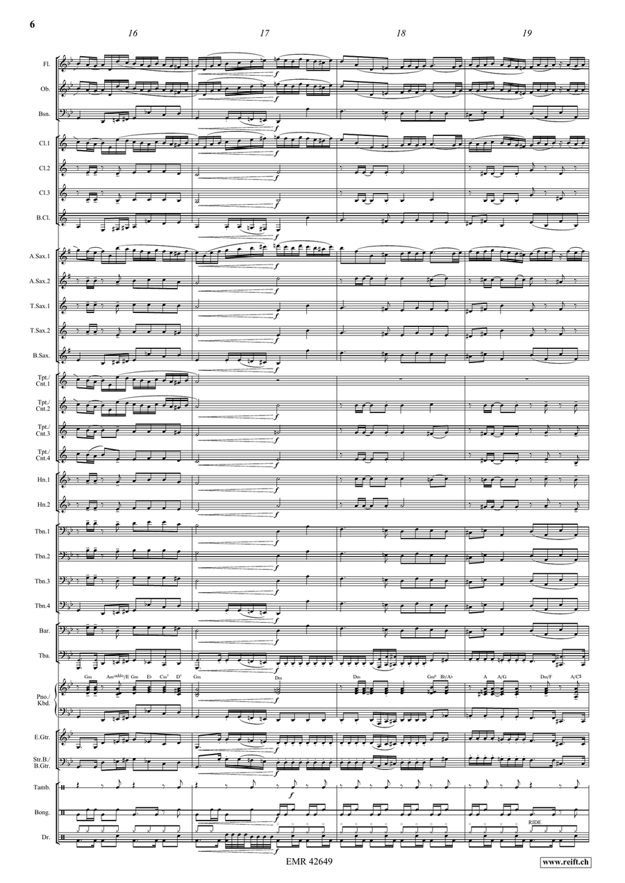 Epic Fugue Epic Fugue Concert Band scores gallery preview page 8