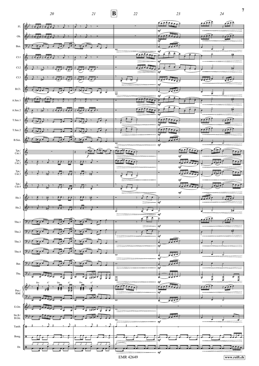 Epic Fugue Epic Fugue Concert Band scores gallery preview page 9