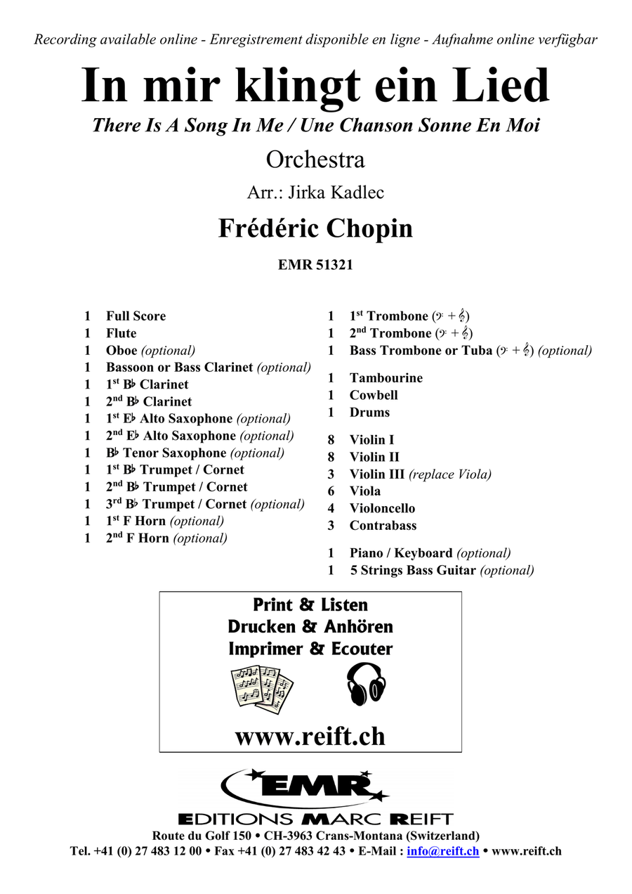 In mir klingt ein Lied In mir klingt ein Lied Orchestra scores gallery preview page 2