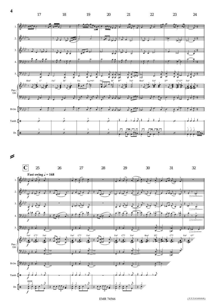 Sometimes I Feel Like A Motherless Child Brass Quintet scores gallery preview page 4