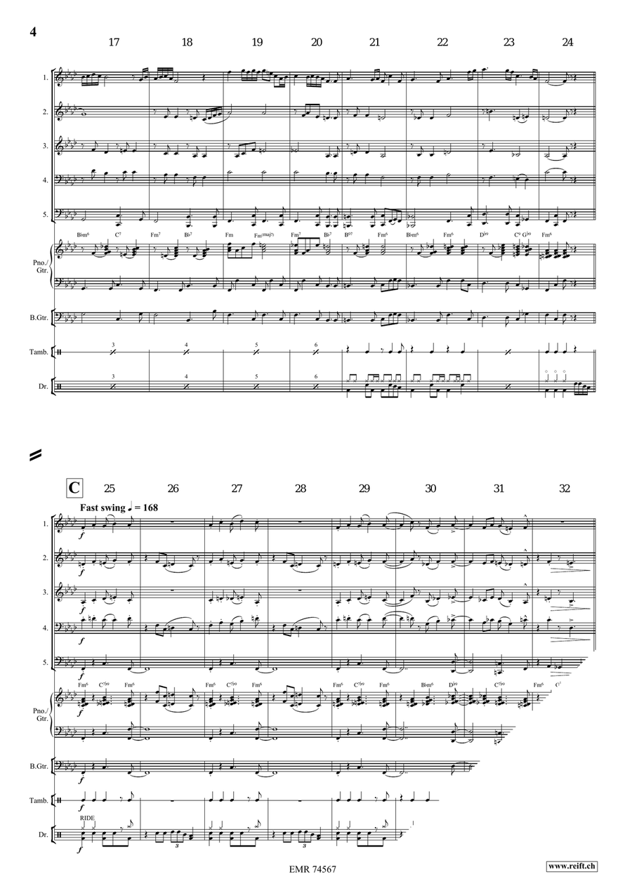 Sometimes I Feel Like A Motherless Child Woodwind Quintet scores gallery preview page 4