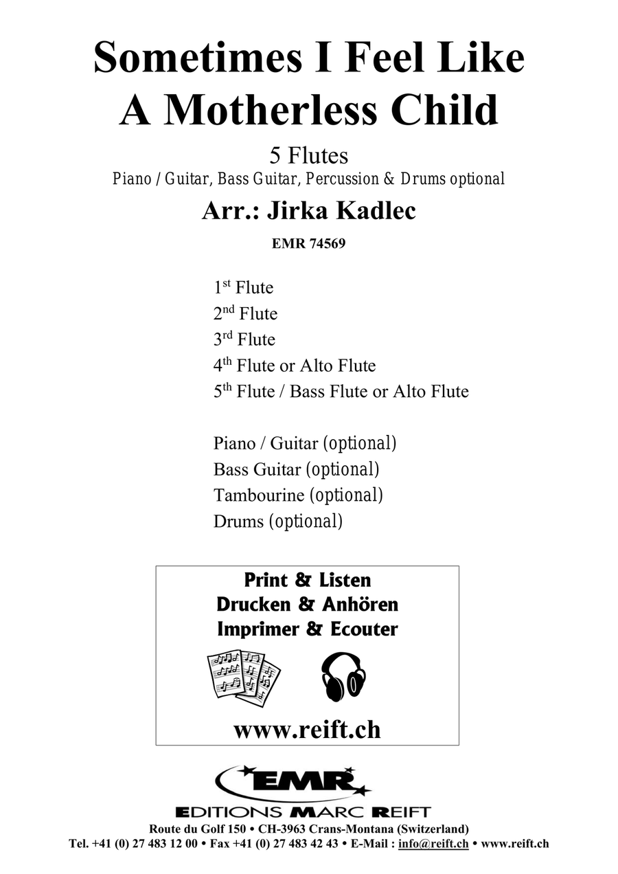 Sometimes I Feel Like A Motherless Child Flute scores gallery preview page 2