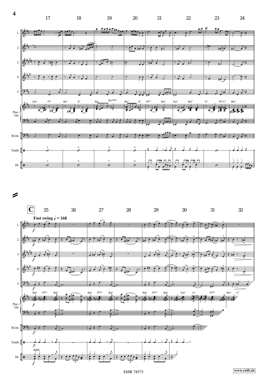 Sometimes I Feel Like A Motherless Child Woodwind Quintet scores gallery preview page 4
