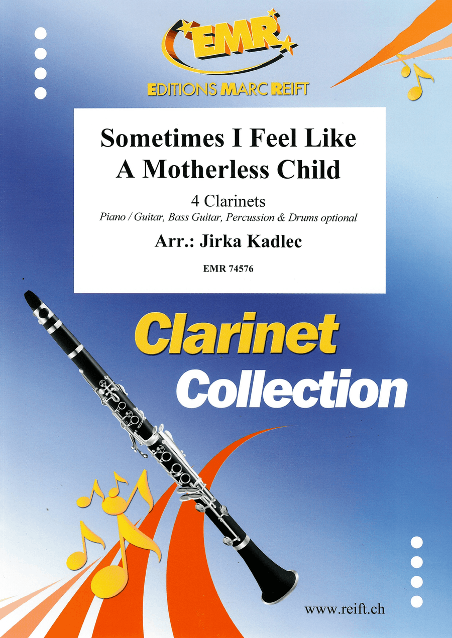 Sometimes I Feel Like A Motherless Child Clarinet Quartet scores gallery preview page 1