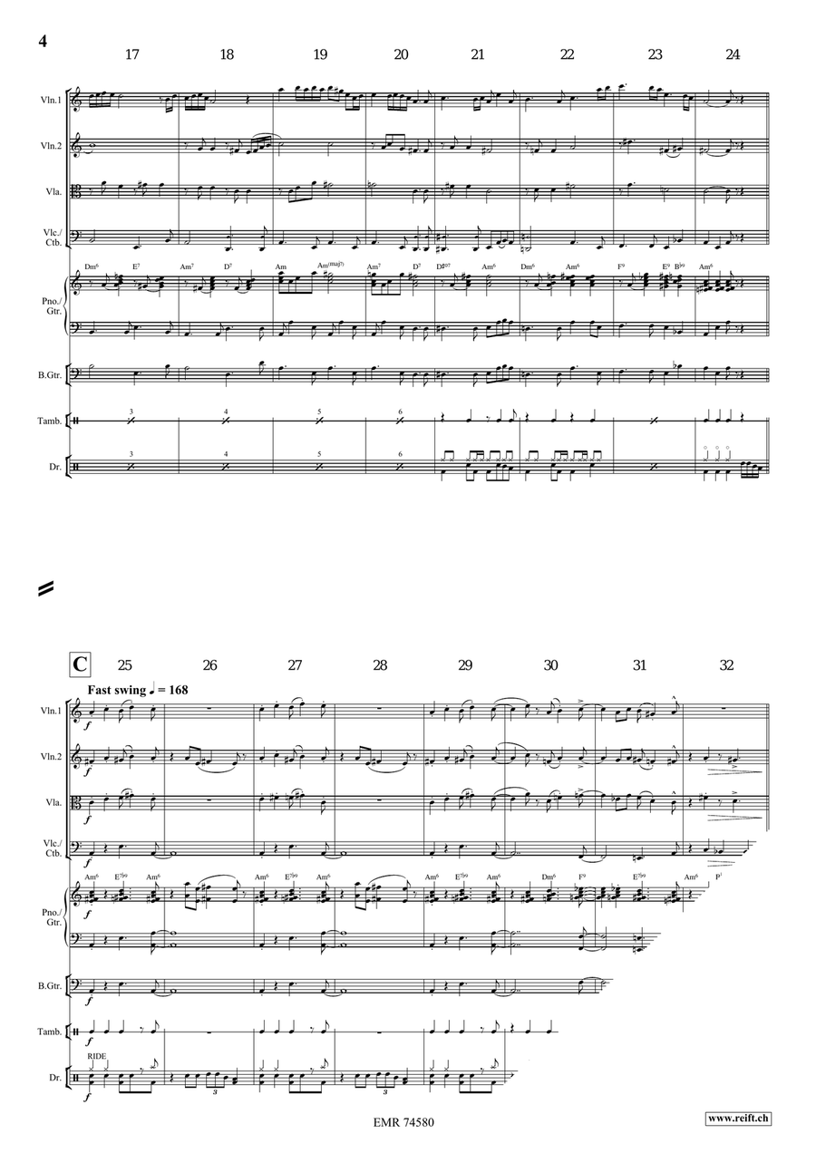 Sometimes I Feel Like A Motherless Child String Quartet scores gallery preview page 4