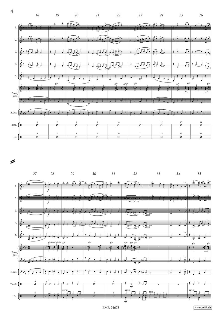 Down By The Riverside Down By The Riverside Clarinet Quintet scores gallery preview page 4