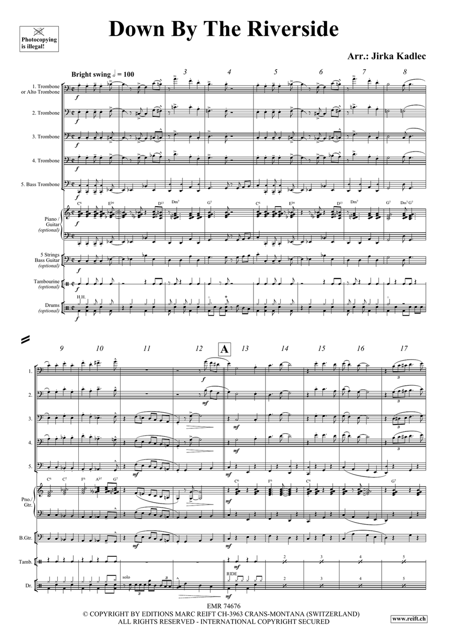 Down By The Riverside Down By The Riverside Trombone scores gallery preview page 3