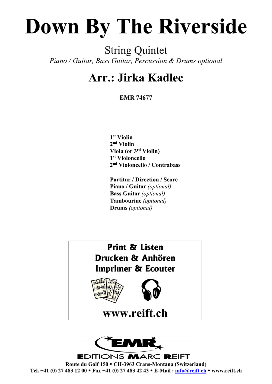 Down By The Riverside Down By The Riverside String Quintet scores gallery preview page 2