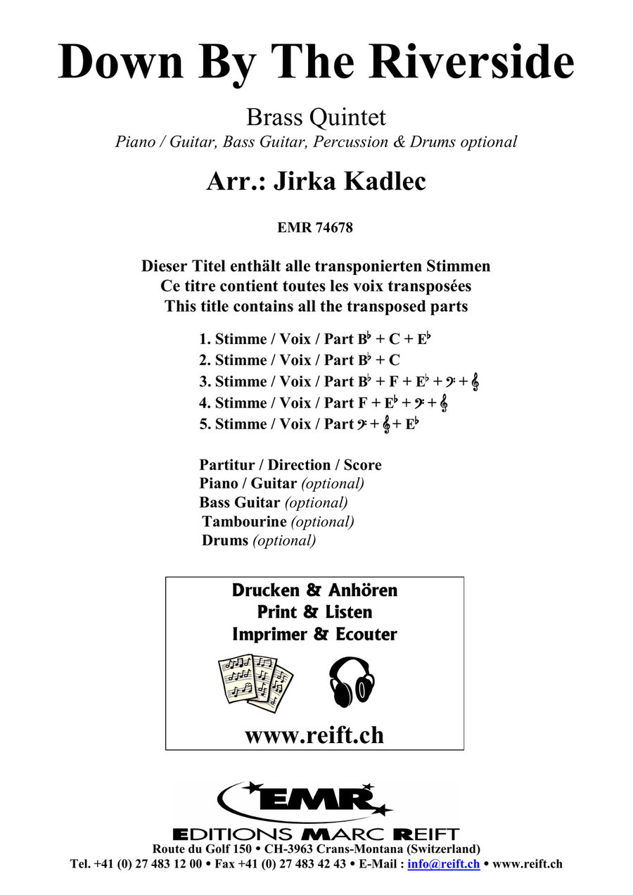 Down By The Riverside Down By The Riverside Brass Quintet scores gallery preview page 2
