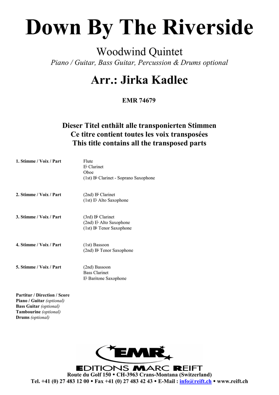 Down By The Riverside Down By The Riverside Woodwind Quintet scores gallery preview page 2
