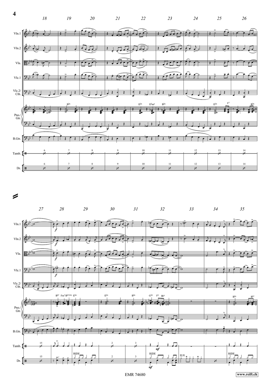 Down By The Riverside Down By The Riverside String Orchestra scores gallery preview page 4