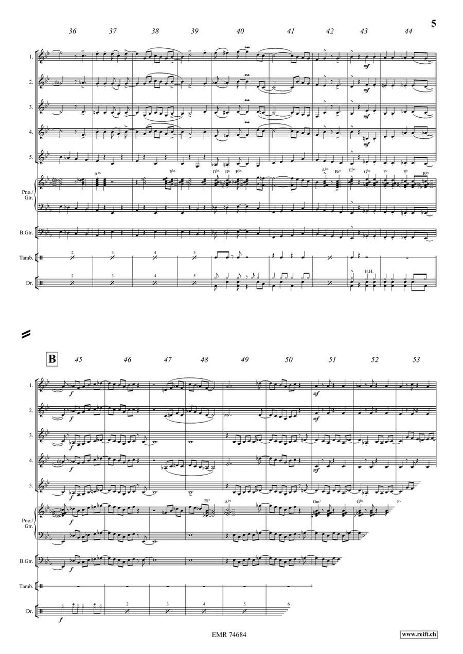 Down By The Riverside Down By The Riverside Horn scores gallery preview page 5