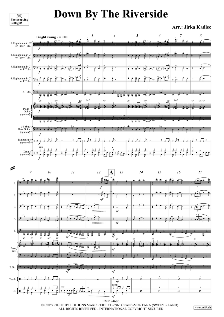 Down By The Riverside Down By The Riverside Tuba scores gallery preview page 3