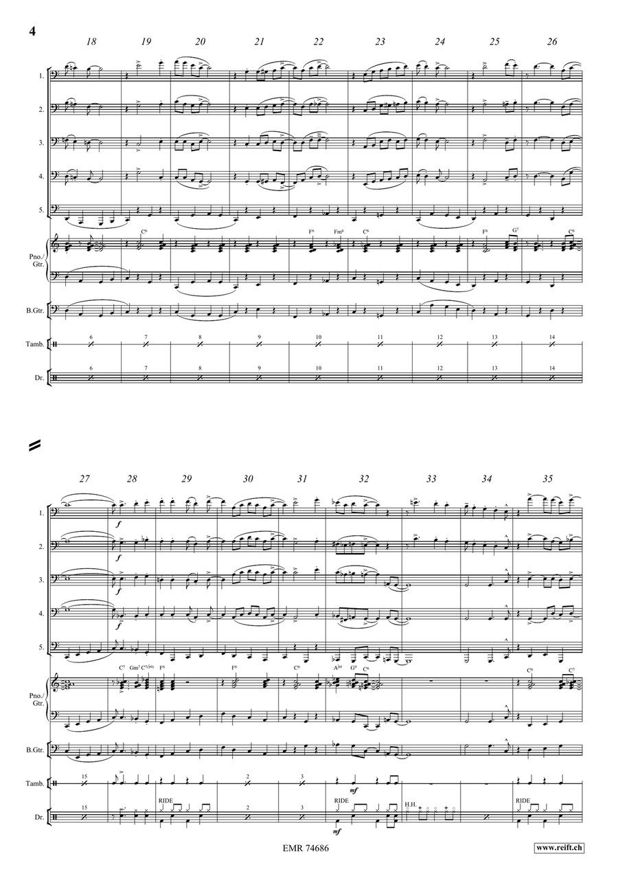 Down By The Riverside Down By The Riverside Tuba scores gallery preview page 4