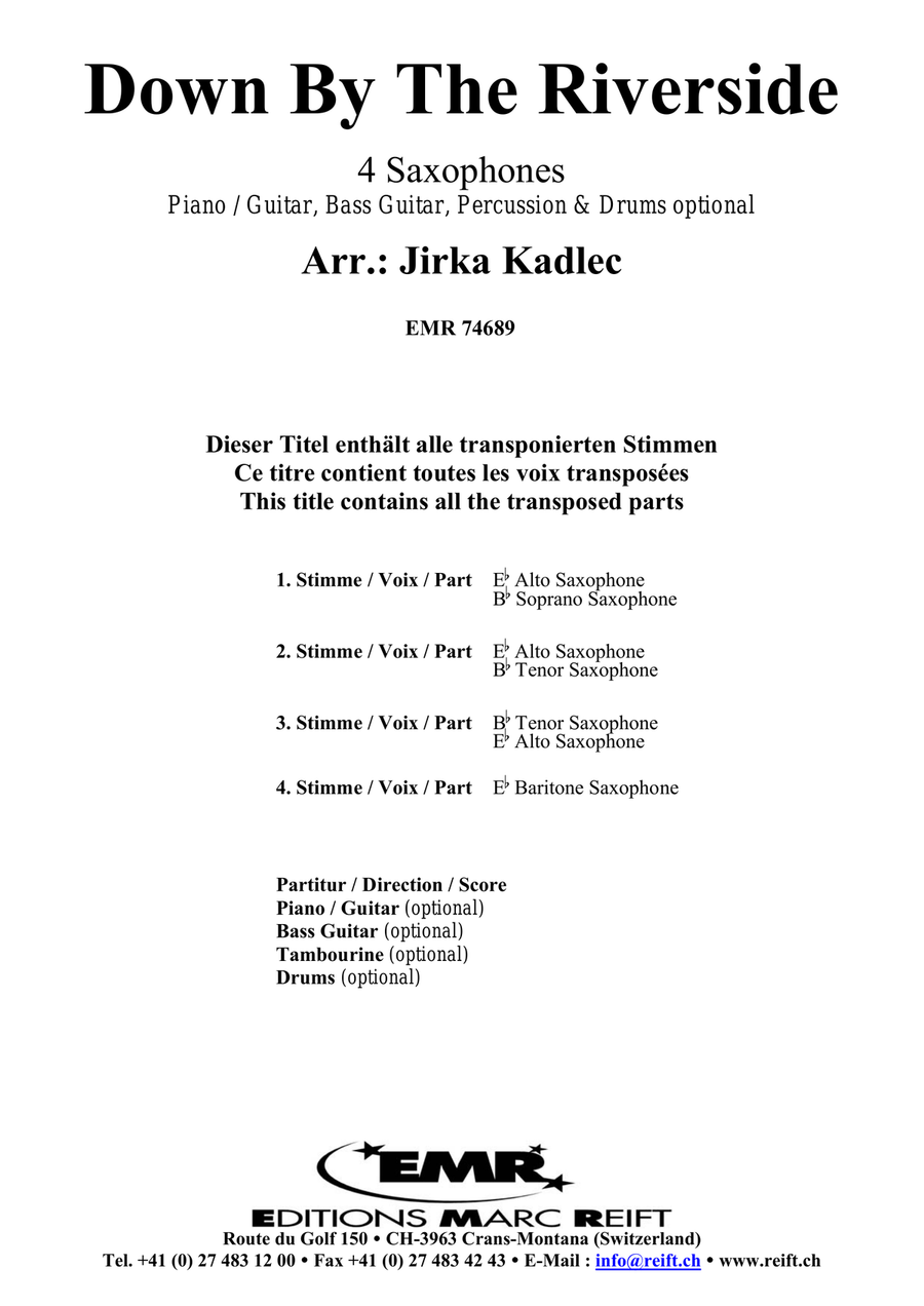 Down By The Riverside Down By The Riverside Saxophone Quartet scores gallery preview page 2