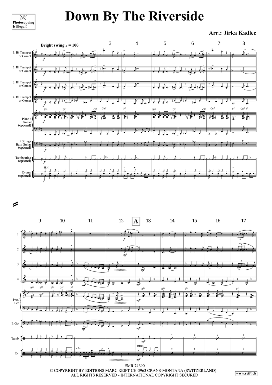 Down By The Riverside Down By The Riverside Cornet scores gallery preview page 3