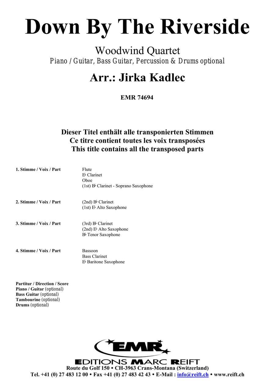 Down By The Riverside Down By The Riverside Woodwind Quartet scores gallery preview page 2