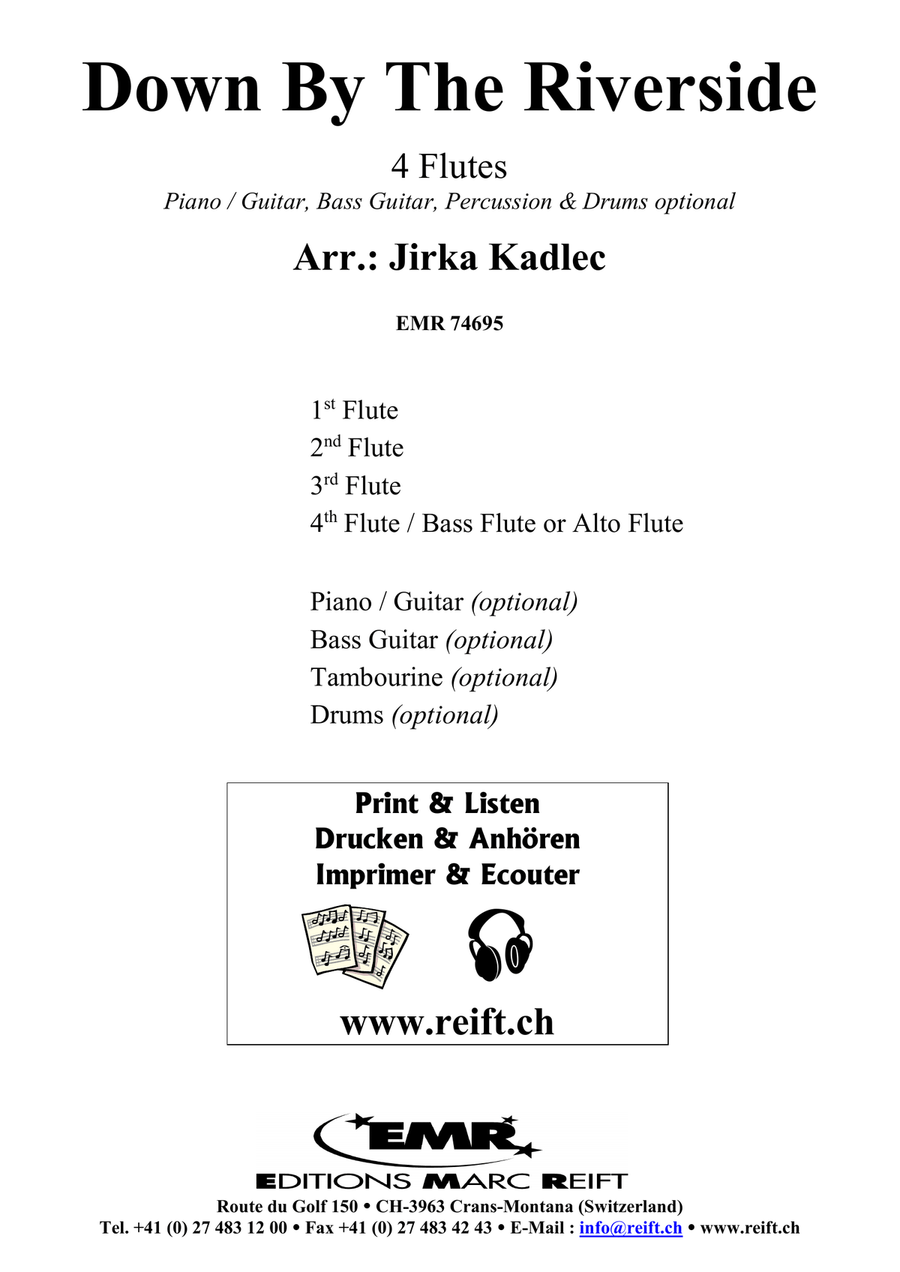 Down By The Riverside Down By The Riverside Flute Quartet scores gallery preview page 2