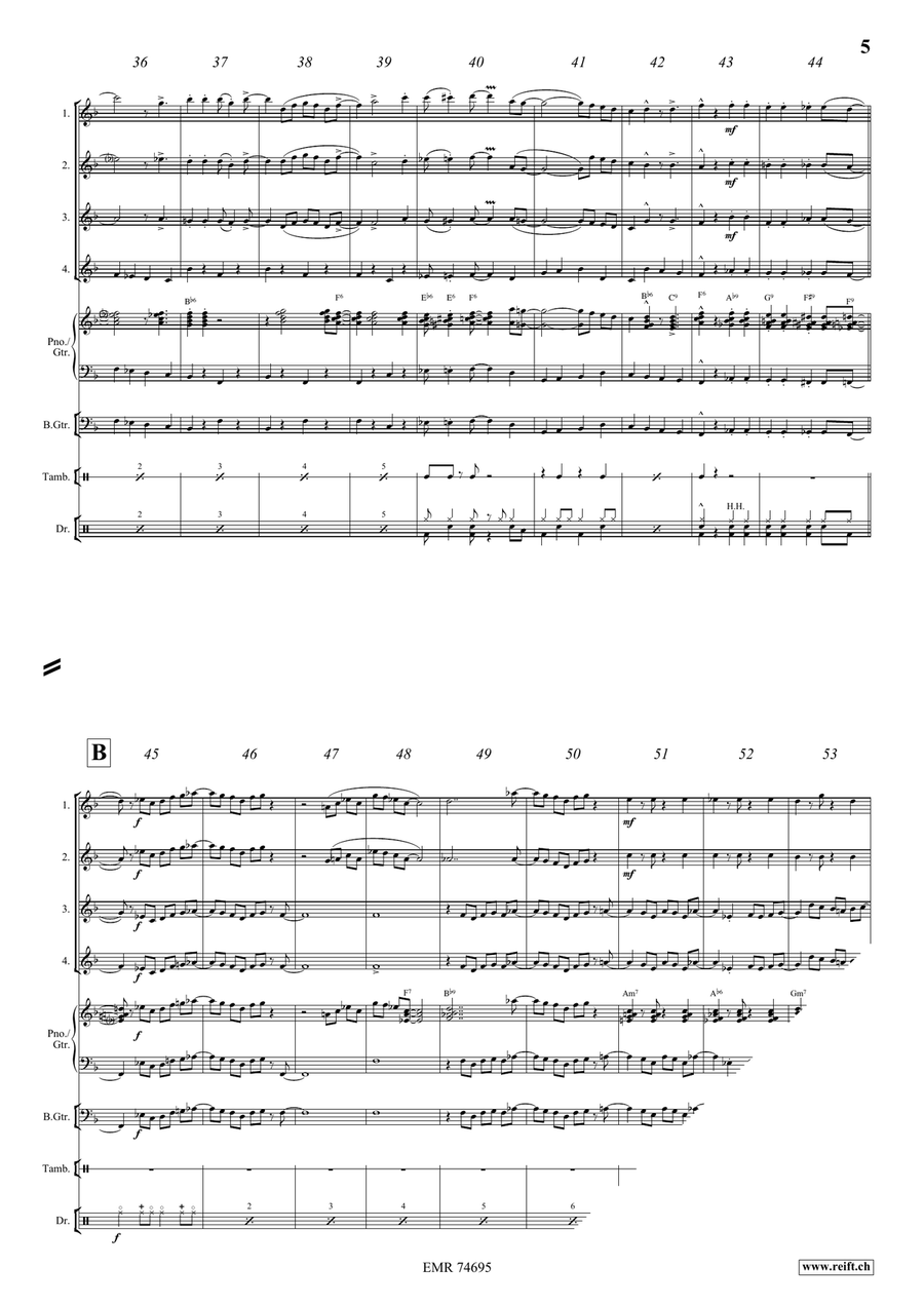 Down By The Riverside Down By The Riverside Flute Quartet scores gallery preview page 5