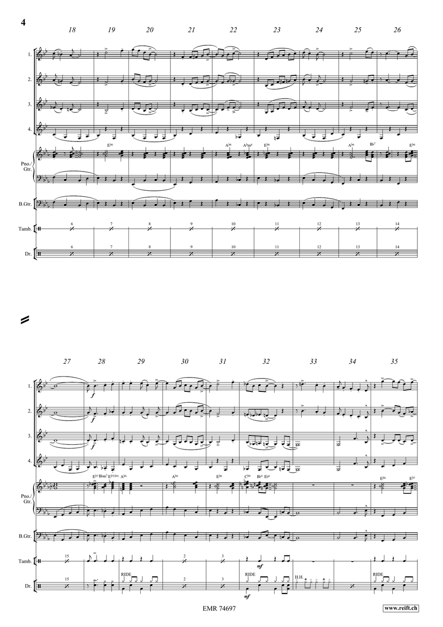 Down By The Riverside Down By The Riverside Horn scores gallery preview page 4