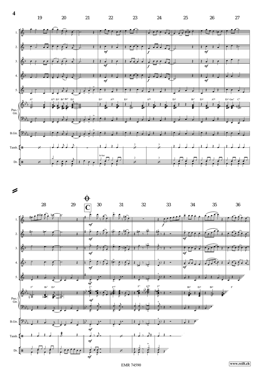 Lil' Liza Jane Lil' Liza Jane Saxophone Quintet scores gallery preview page 4