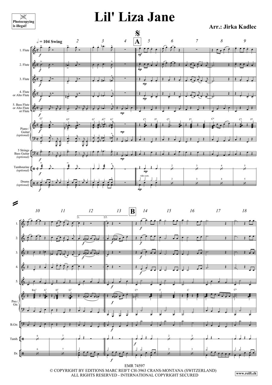 Lil' Liza Jane Lil' Liza Jane Flute scores gallery preview page 3