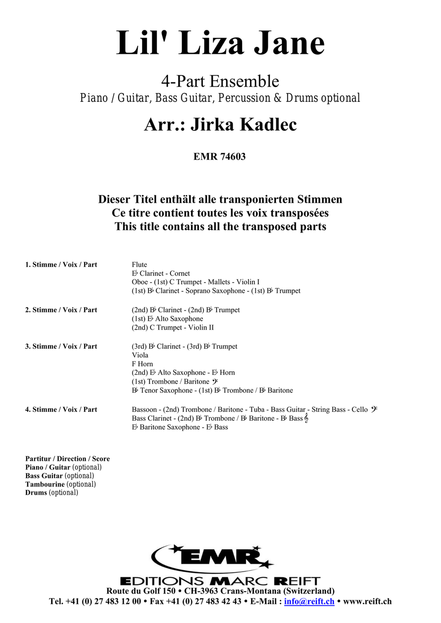 Lil' Liza Jane Lil' Liza Jane Score scores gallery preview page 2