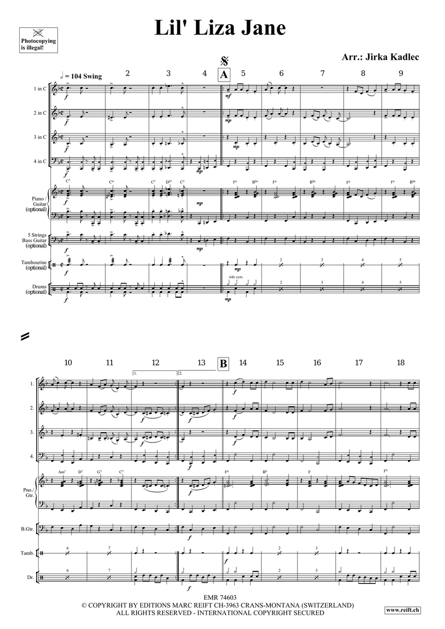 Lil' Liza Jane Lil' Liza Jane Score scores gallery preview page 3