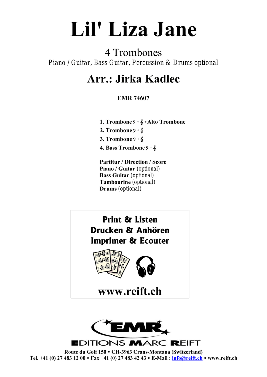 Lil' Liza Jane Lil' Liza Jane Trombone Quartet scores gallery preview page 2