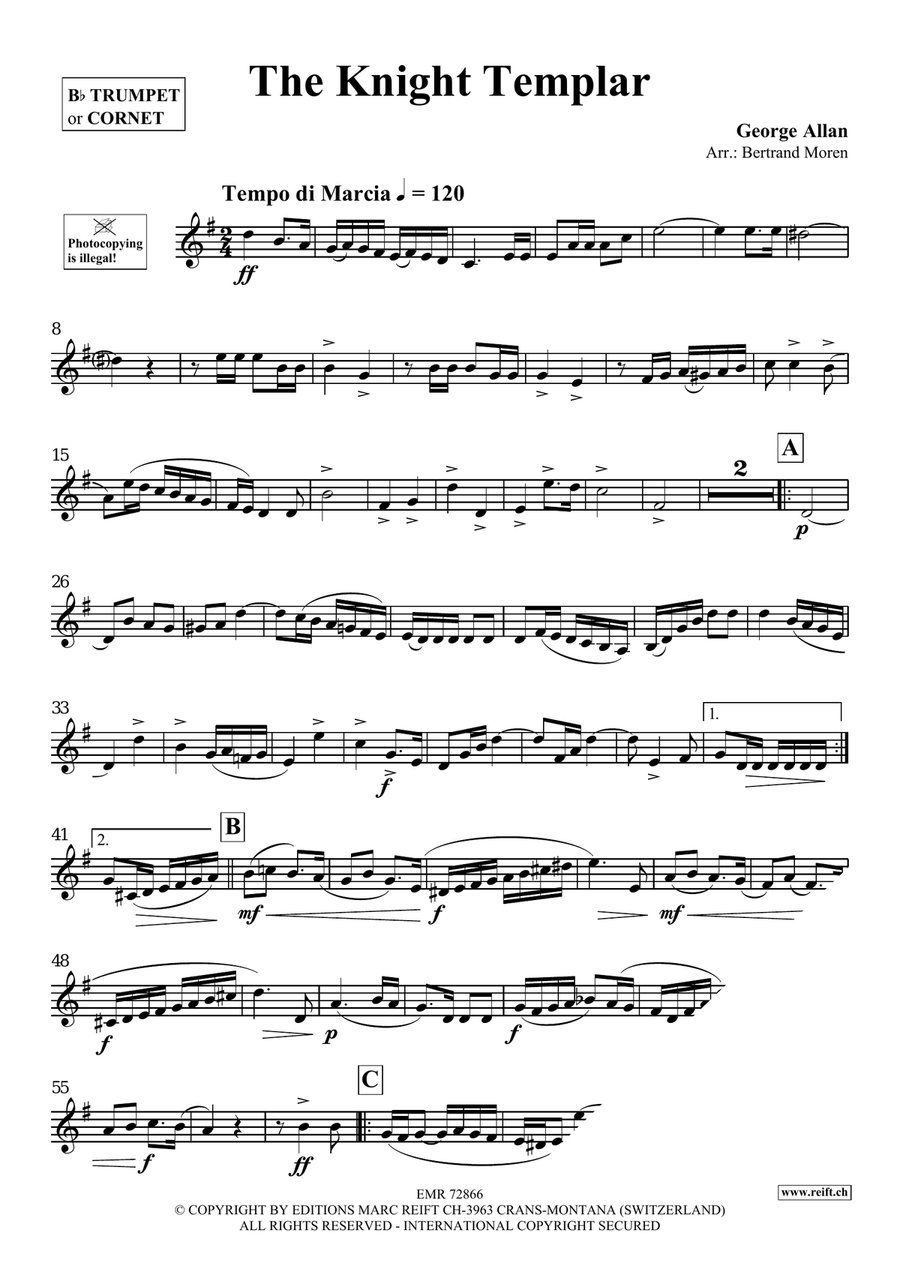 The Knight Templar The Knight Templar Cornet scores gallery preview page 3