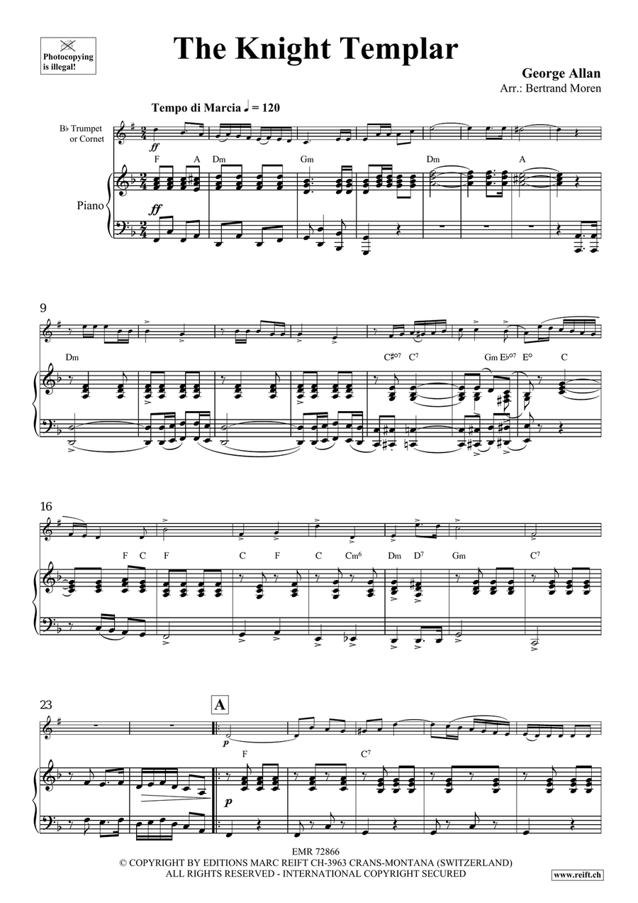 The Knight Templar The Knight Templar Cornet scores gallery preview page 4
