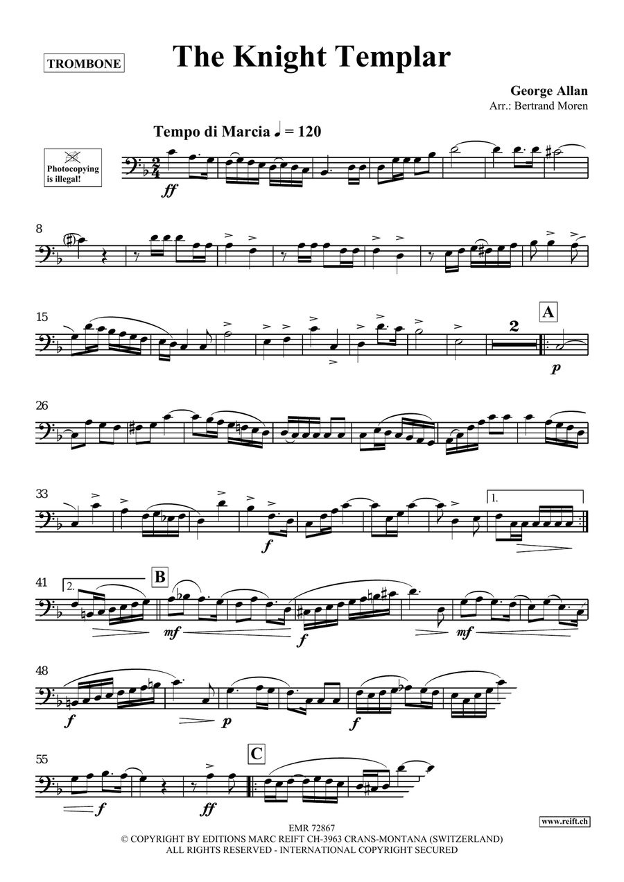 The Knight Templar The Knight Templar Piano Accompaniment scores gallery preview page 3