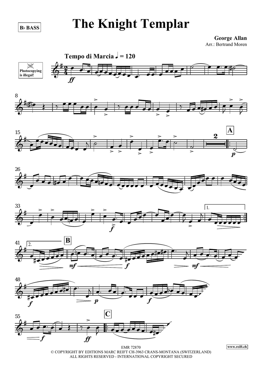 The Knight Templar The Knight Templar Voice Solo scores gallery preview page 3
