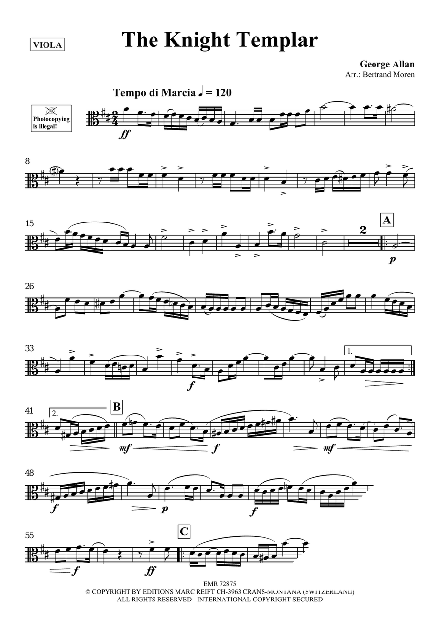 The Knight Templar The Knight Templar Piano Accompaniment scores gallery preview page 3