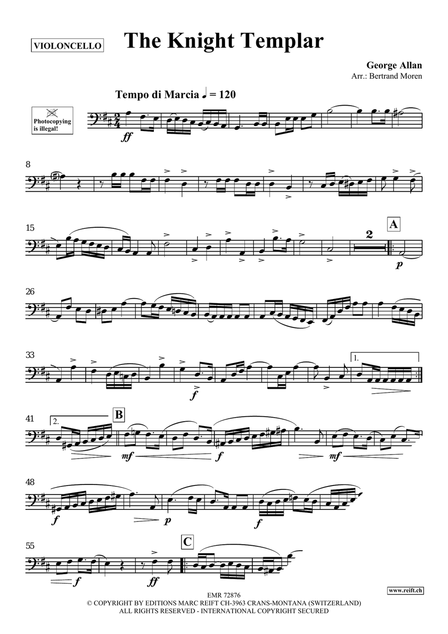 The Knight Templar The Knight Templar Piano Accompaniment scores gallery preview page 3