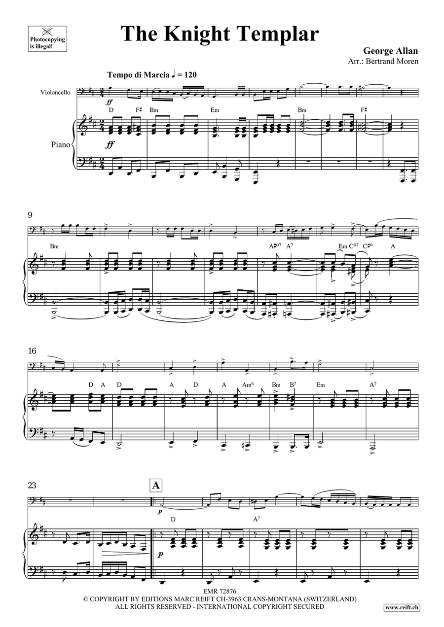 The Knight Templar The Knight Templar Piano Accompaniment scores gallery preview page 4
