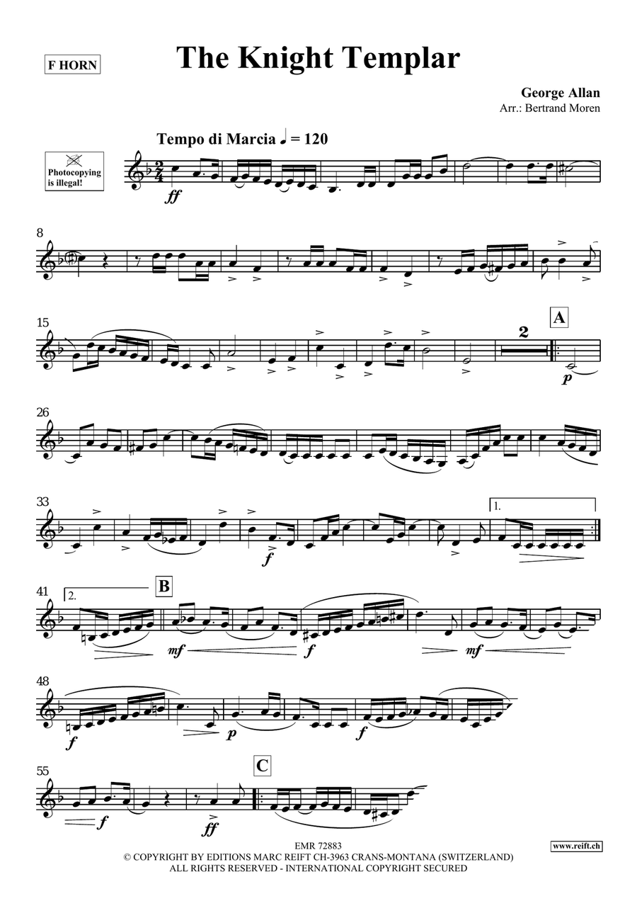 The Knight Templar The Knight Templar Horn scores gallery preview page 3