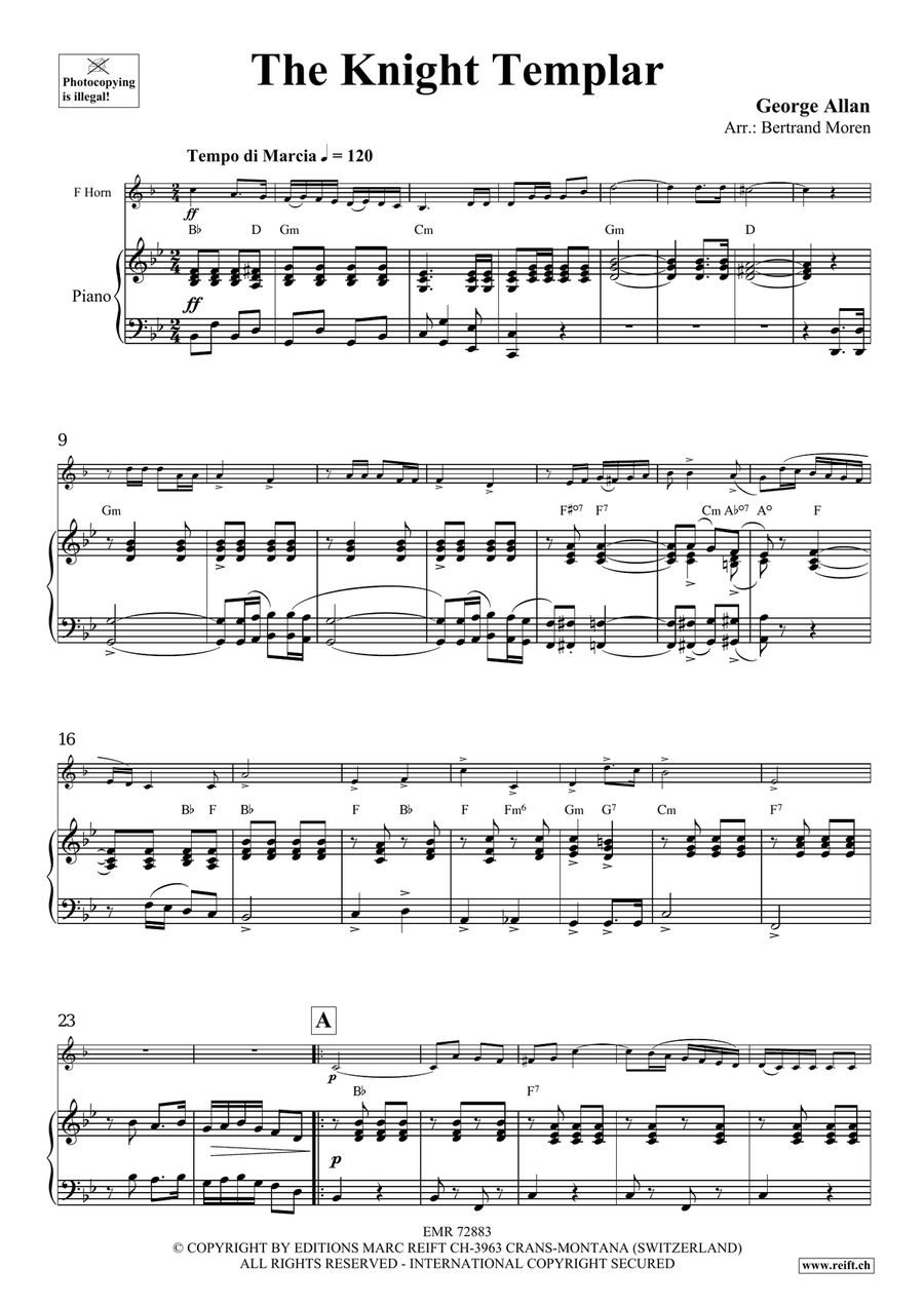 The Knight Templar The Knight Templar Horn scores gallery preview page 4