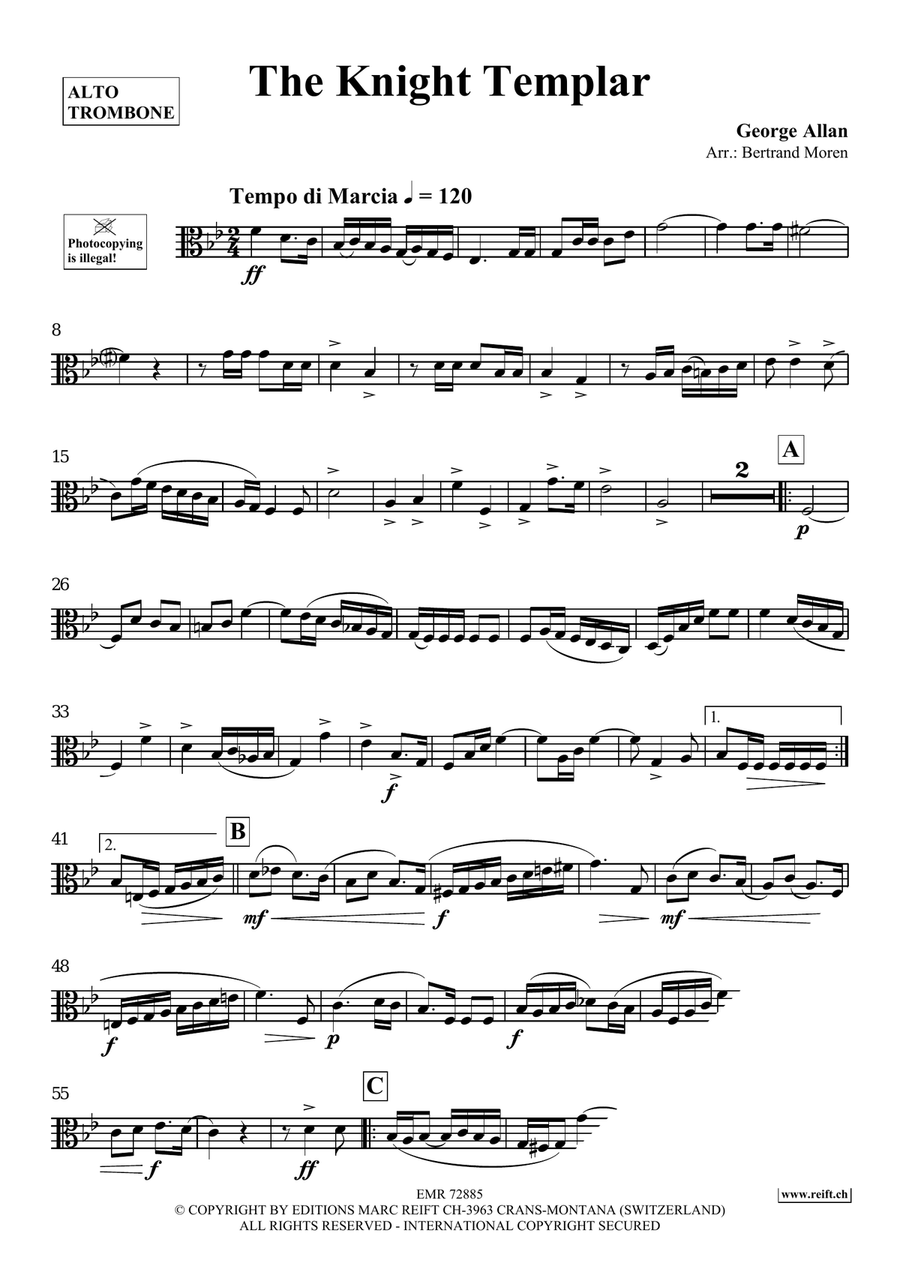 The Knight Templar The Knight Templar Piano Accompaniment scores gallery preview page 3