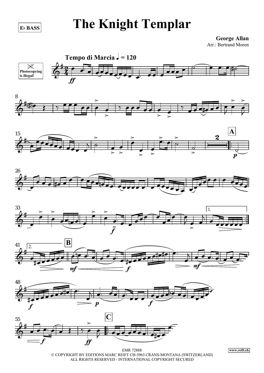 The Knight Templar The Knight Templar Voice Solo scores gallery preview page 3