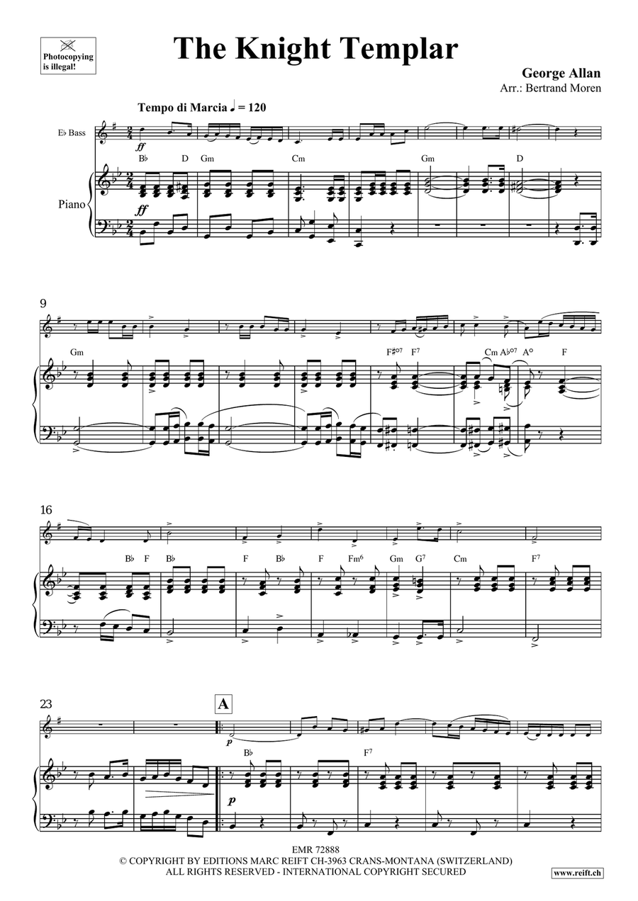 The Knight Templar The Knight Templar Voice Solo scores gallery preview page 4