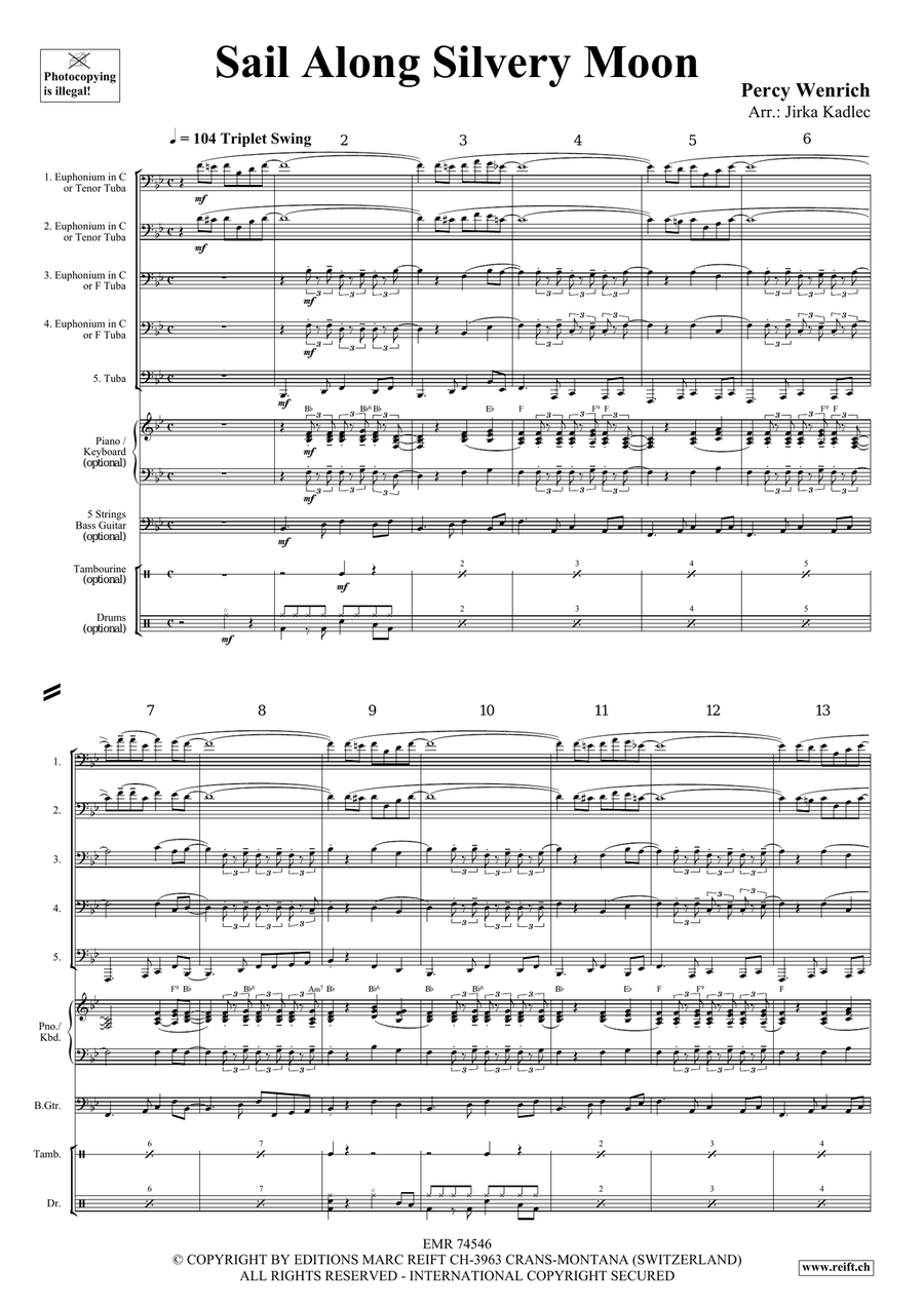 Sail Along Silvery Moon Sail Along Silvery Moon Tuba scores gallery preview page 3