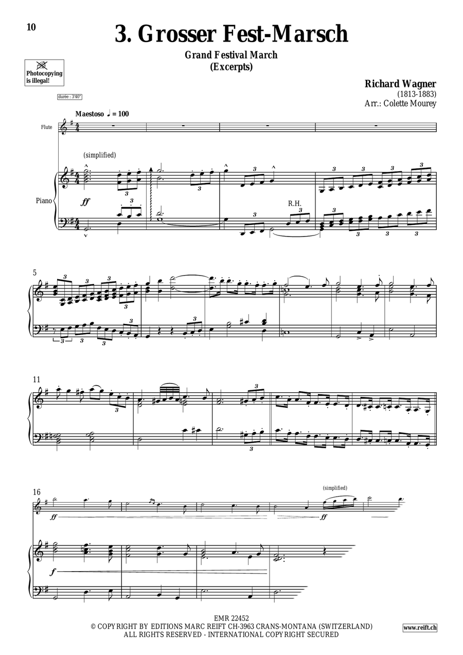 20 Greatest Marches 20 Greatest Marches Flute Solo scores gallery preview page 5